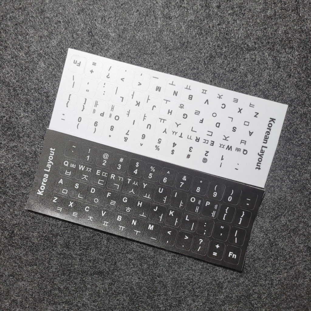Sticker Dán Bàn Phím Hàn - Anh - Miếng Dán Song Ngữ - Bề Mặt Nhám - Chất Liệu Cao - Hàng Tự Sản Xuất