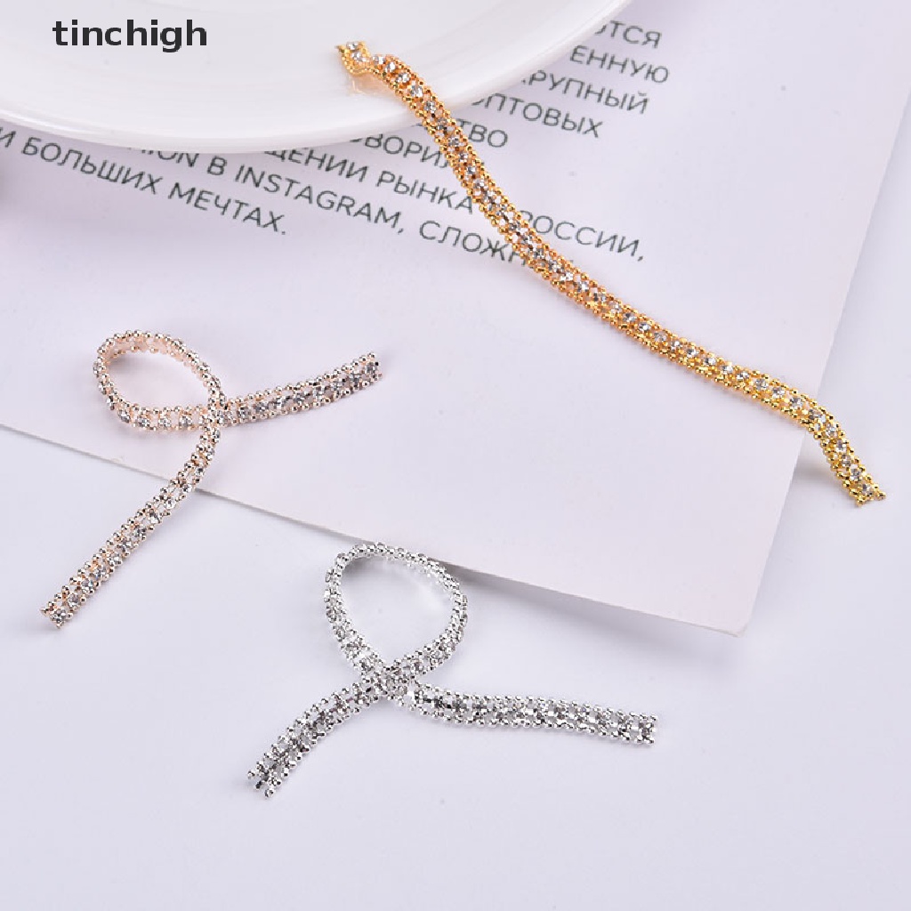 Phụ Kiện Trang Trí Móng Tay Dạng Chuỗi Xích Đính Đá 3D Sang Trọng DIY