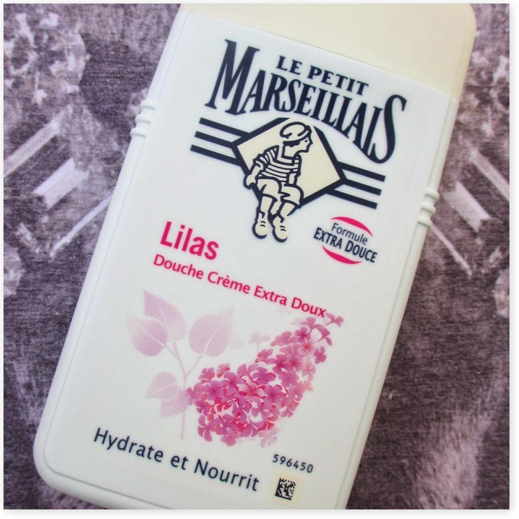 [Mã chiết khấu giảm giá chính hãng] Le Petit Marseillais Lilas - Sữa Tắm Dạng Kem Chiết Xuất Từ Hoa Tử Đinh Hương 250ml