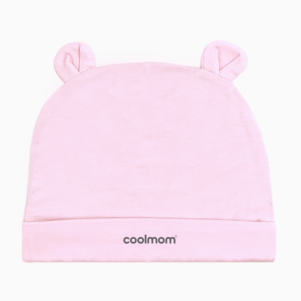 Mũ sơ sinh tai gấu Coolmom chất liệu sợi tre cao cấp / CM-0004