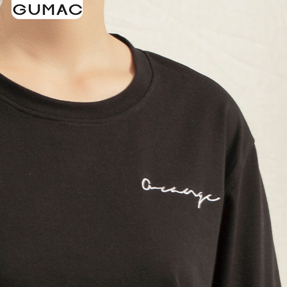 Áo thun nữ lai lật thêu GUMAC đủ màu, đủ size, thiết kế basic, năng động trẻ trung ATA1111 | BigBuy360 - bigbuy360.vn