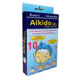 [Chính Hãng]Miếng Dán Hạ Sốt Aikido Gel Cool Patch 6 Miếng
