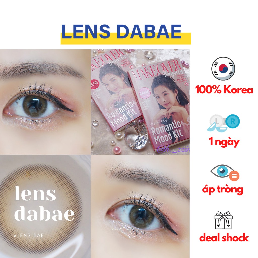 lens 1 ngày kính áp tròng BAVELY có cận Hàn Quốc DABAE | hãng Lens-Me