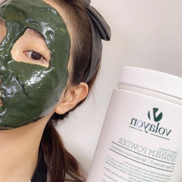 Mặt nạ bột tảo xoắn Volayon Spinnem Powder trắng da chống lão hóa - Nac beauty