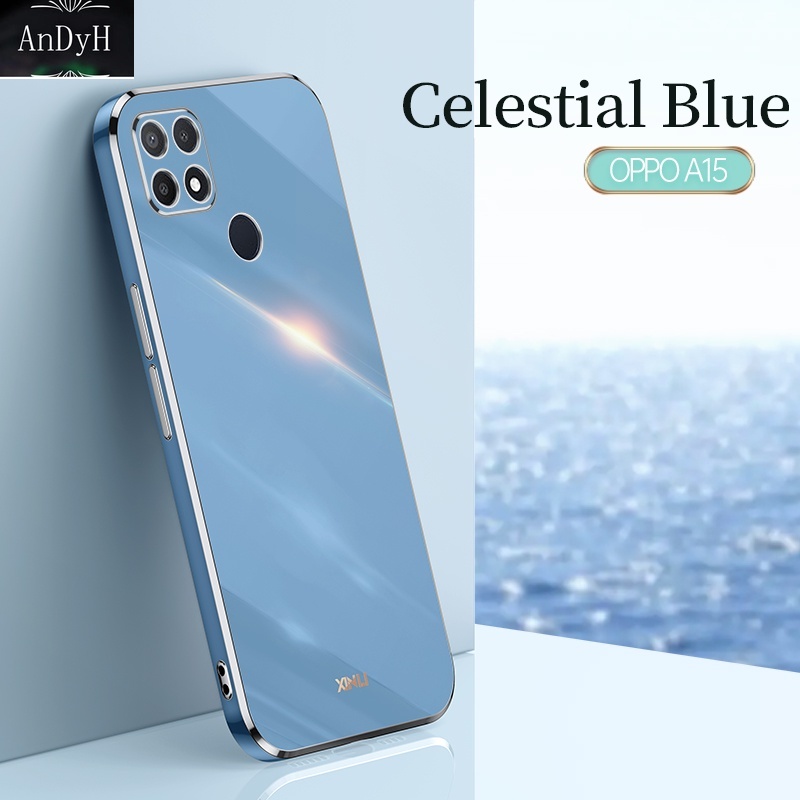 Ốp điện thoại viền mạ sang trọng cao cấp dành cho Oppo A15 A15S A35