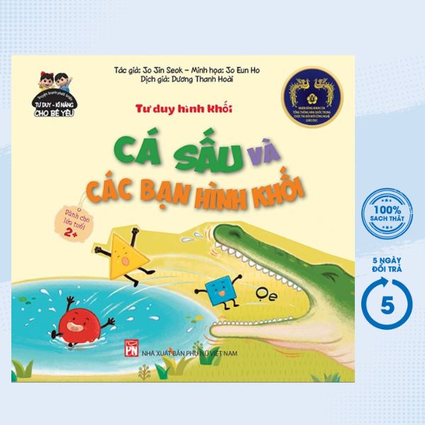 Sách - Tư Duy Hình Khối - Cá Sấu Và Các Bạn Hình Khối - PNU