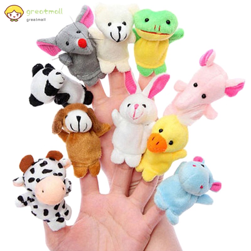 Set 10 con rối ngón tay hình các con vật đáng yêu