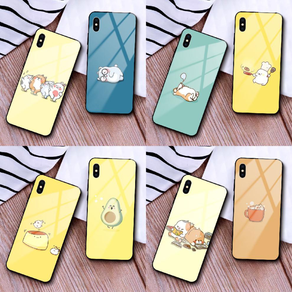 Ốp lưng kính cường lực in hình Dễ Thương cho dòng máy Oppo F1s / A59, F1 Plus / r9, F5, F9, F11, F11pro - BG