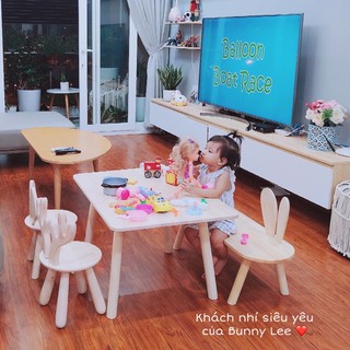 Bàn ghế gỗ cho bé - 100% gỗ thông và sồi cao cấp nhập khẩu New Zealand và Bắc Mỹ