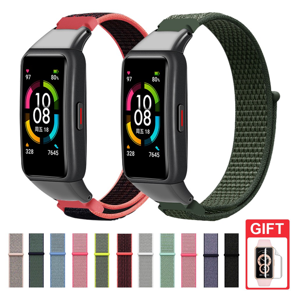 Dây đeo sợi nylon cho đồng hồ thông minh Huawei band 6 Honor Band 6