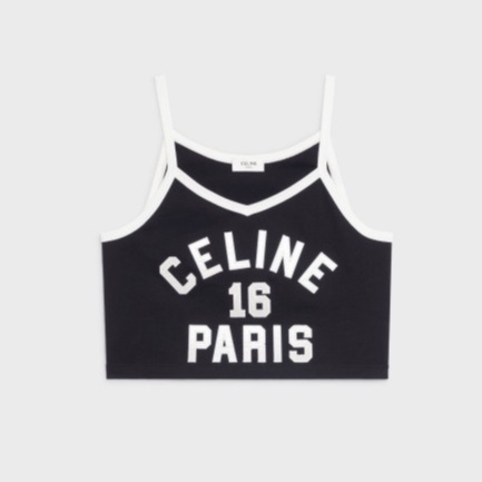 Ce 2022 Áo Vest Dệt Kim Trơn Thêu Cotton Mới