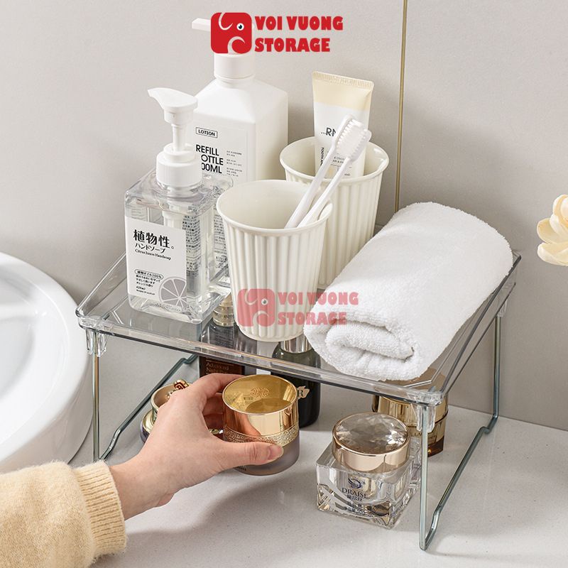 Kệ Mỹ Phẩm, Gia Vị Trong Suốt Thương Hiệu Voi Vuông