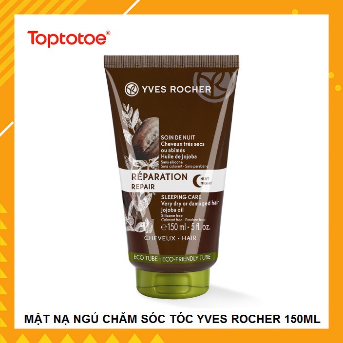 Mặt Nạ Ngủ Phục Hồi Sức Sống Cho Tóc Khô Và Hư Tổn Yves Rocher Repair 2 in 1 Balm Mask 200ml