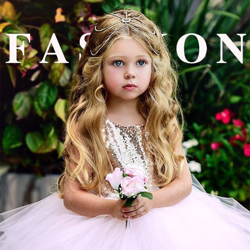 Váy Xòe Đính Sequin Xinh Xắn Hợp Thời Trang Cho Bé Gái akku