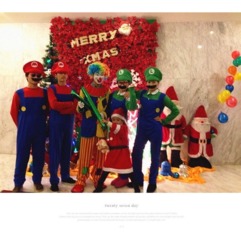 Trang Phục Hóa Trang mario Nhân Dịp halloween Dành Cho Trẻ Em Và Người Lớn