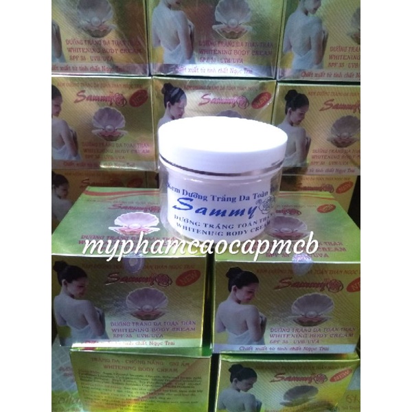 Kem body dưỡng trắng da sammy 120g