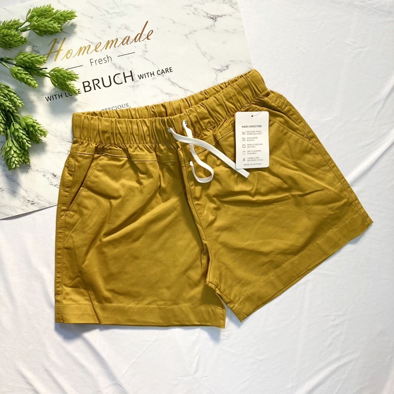 QTM-Quần đùi nữ từ 44-60kg vải kaki tốt có độ giãn - hàng đẹp - lưng thun có dây rút