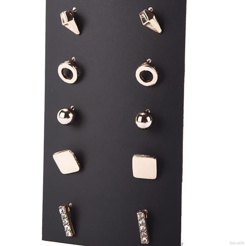 Set bông tai hợp kim đa dạng mẫu mã