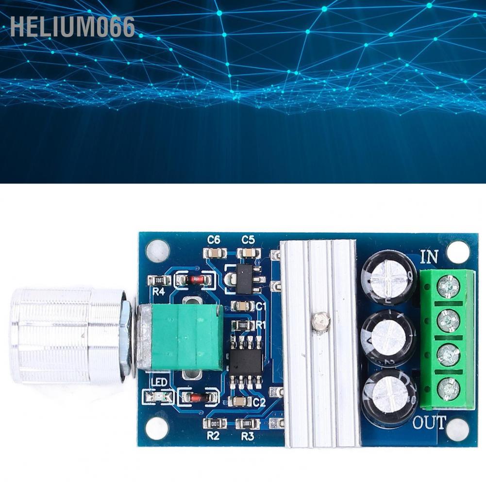 Helium066 2Pcs Motor Speed Controller PWM Regulator Switch Control Module DC 6V 12V 2