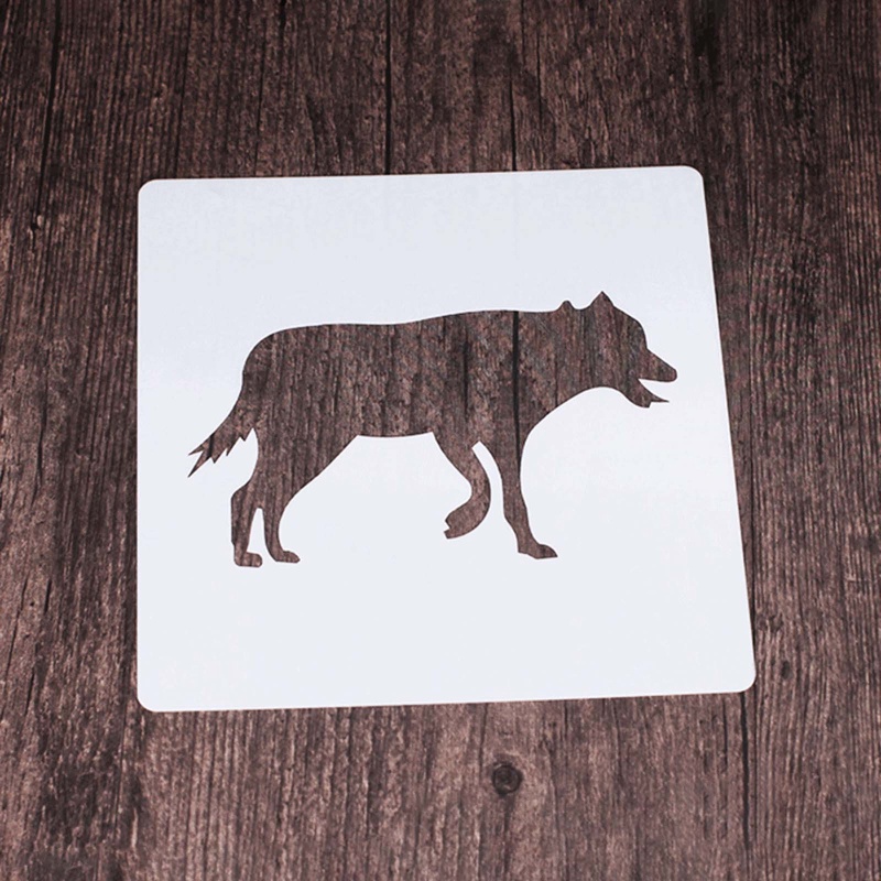 Set 9 Khuôn Silicon Rỗng Hình Động Vật Hỗ Trợ Vẽ Trang Trí Sổ Tay / Album Ảnh DIY