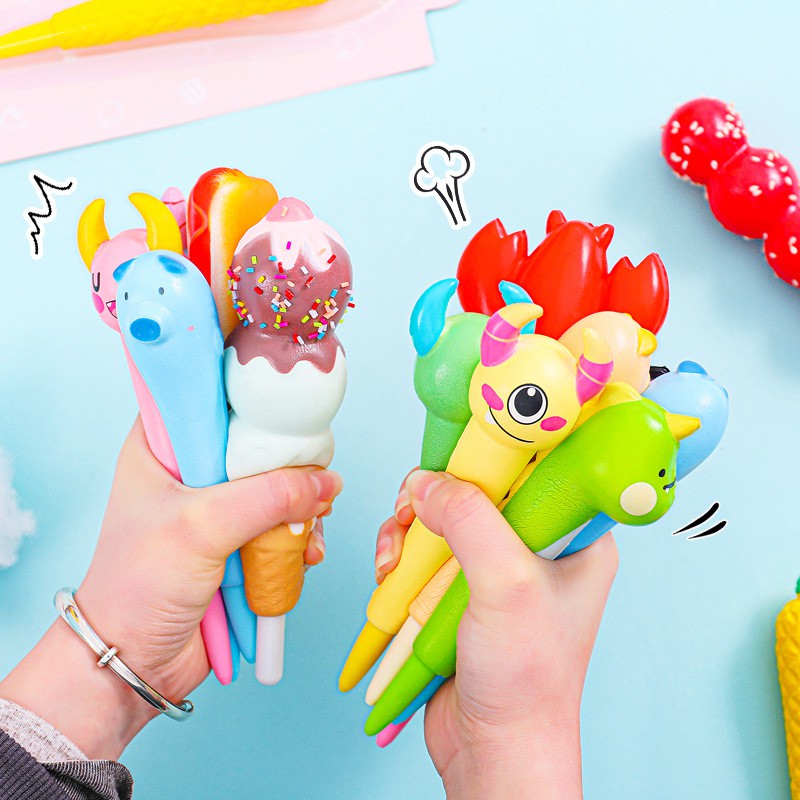 Bút mực kiêm squishy chậm tăng