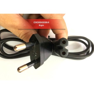Dây nguồn số 8 (2 lỗ cắm) - dùng cho tivi,màn hình máy tính,sạc adapter laptop và các thiết bị điện/điện tử khác.
