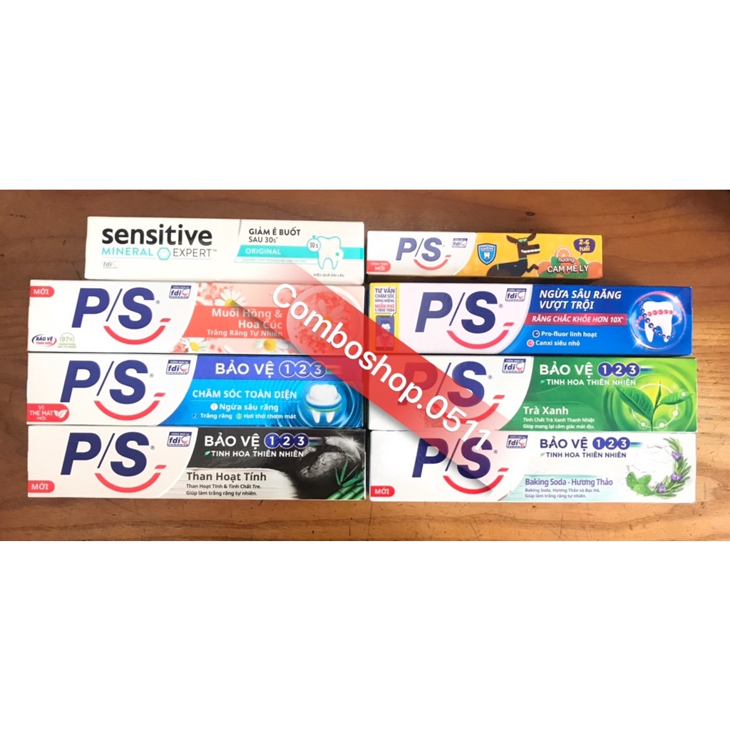 Kem đánh răng PS 180g các loại