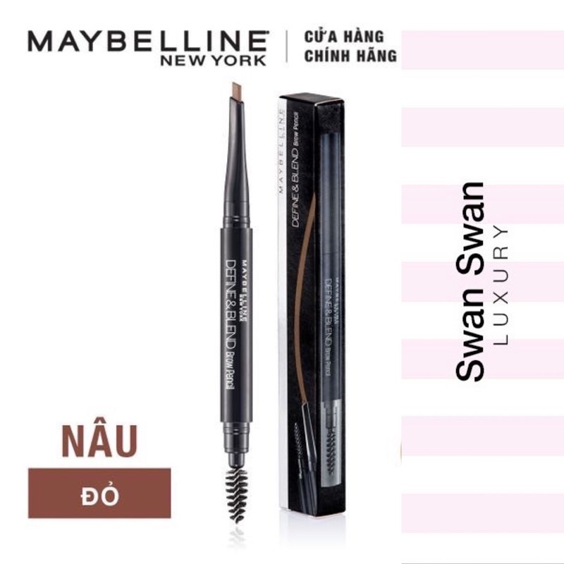 Chì Kẻ Mày Maybelline Nâu Define And Blended Sắc Nét