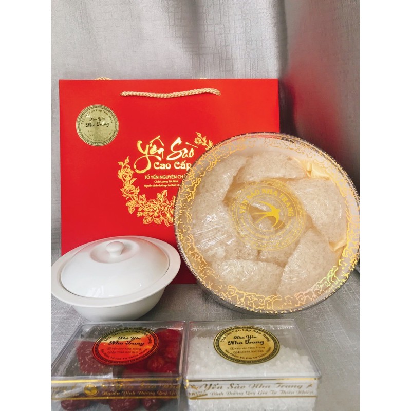 [RẺ VÔ ĐỊCH] TỔ YẾN SÀO VỤN SƠ MƯỚP NGUYÊN CHẤT YẾN SÀO KHÁNH HOÀ+ SET CUNG ĐÌNH 🎁🎁🎁