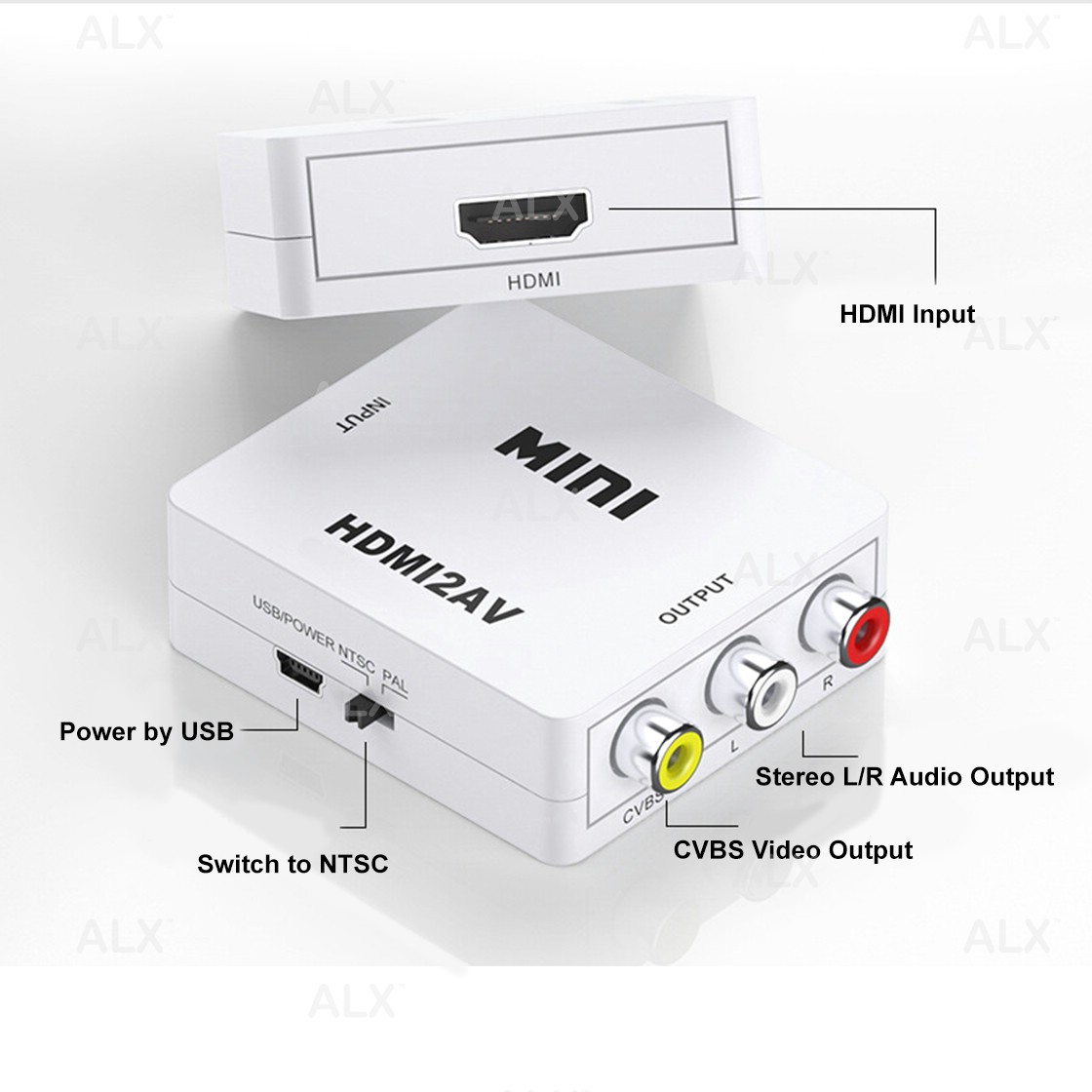 Bộ Chuyển Đổi Hdmi Sang Rca Hdmi Sang Av 1080p Hỗ Trợ Ntsc Pal Cho Tv Box / Old