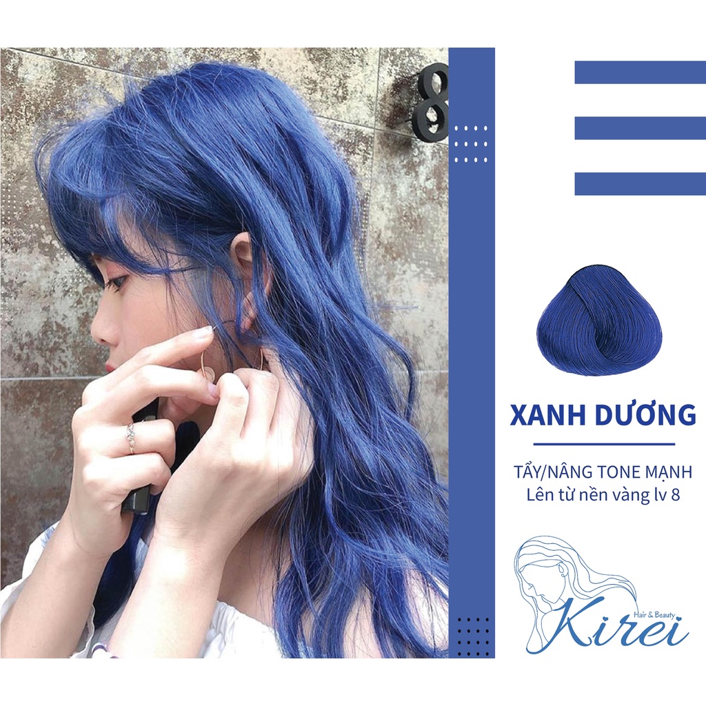 Thuốc nhuộm tóc màu XANH DƯƠNG Kirei Hair, KireiHair, KIREIHAIR