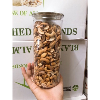 Hạt điều rang muối còn ít lụa hộp 500g