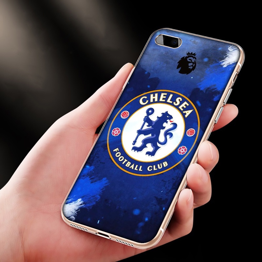 Ốp Điện Thoại Trong Suốt Hình Logo Câu Lạc Bộ Bóng Đá Chelsea Cho iPhone 7 8 Plus 11 Pro Max RCZ35