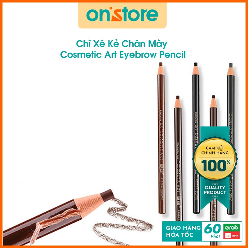 Chì Xé Kẻ Chân Mày Cosmetic Art Eyebrow Pencil Màu Nâu Sáng 2 Tem 1818 No.2, Chì Kẻ Mày Màu Nâu Sáng, Chì Kẻ, Giá Rẻ | BigBuy360 - bigbuy360.vn