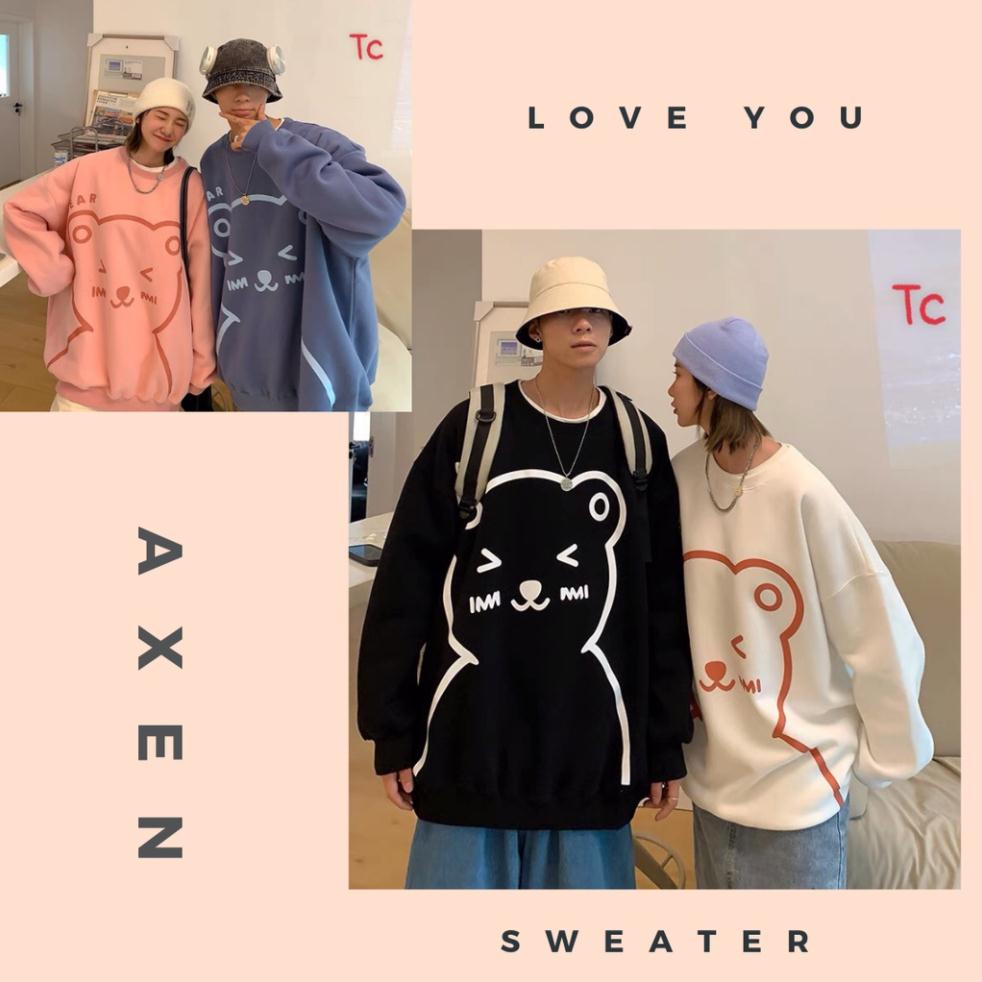 A12 CAO CẤP Áo sweater gấu cute tay phồng, chất nỉ cotton đẹp mịn (A12) OR | BigBuy360 - bigbuy360.vn