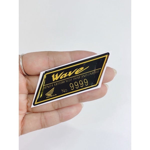 Tem nổi Fi Y15 ZR chữ Honda Yamaha Lead Future Wave số đẹp dán trang trí xe máy