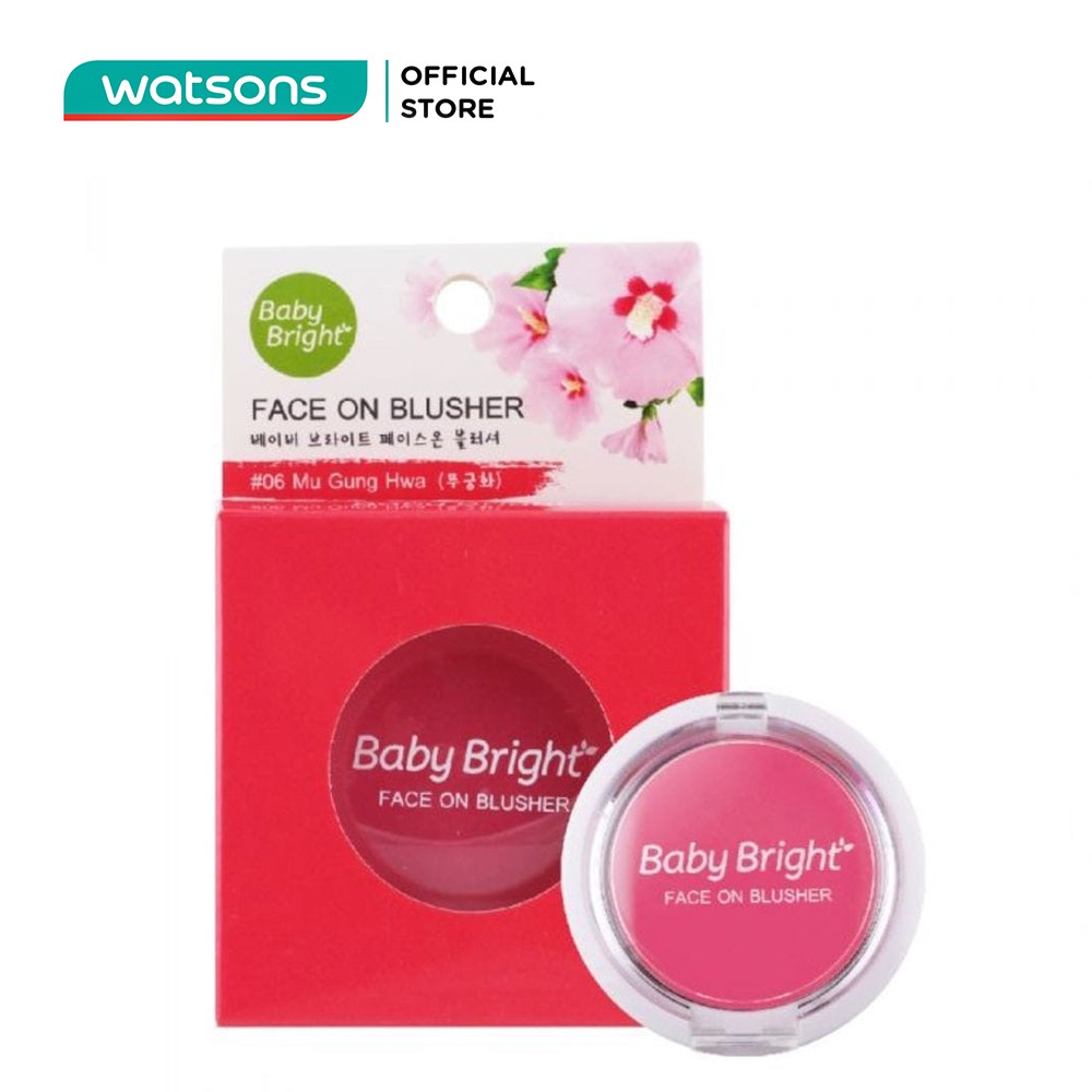 Phấn Má Hồng Baby Bright Face On Blusher 5g #06 Mu Gung Hwa