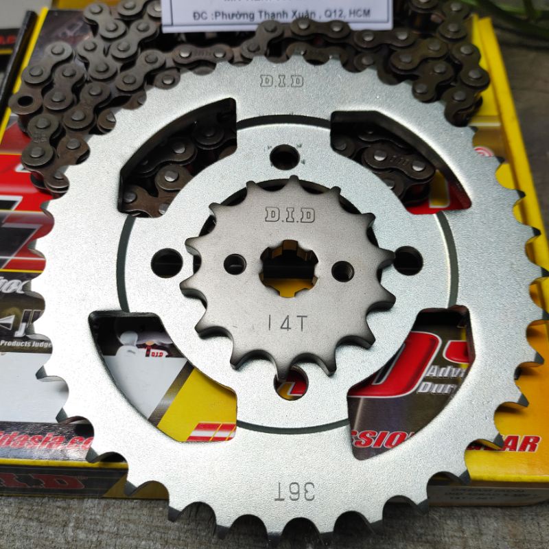 Nhông xích DID 9 li Made In Thailand chính hãng nhập khẩu