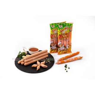 30 cây xúc xích tiệt trùng Oizi hương vị bò 150g bằng 6 gói như hình chuẩn thương hiệu Dabaco