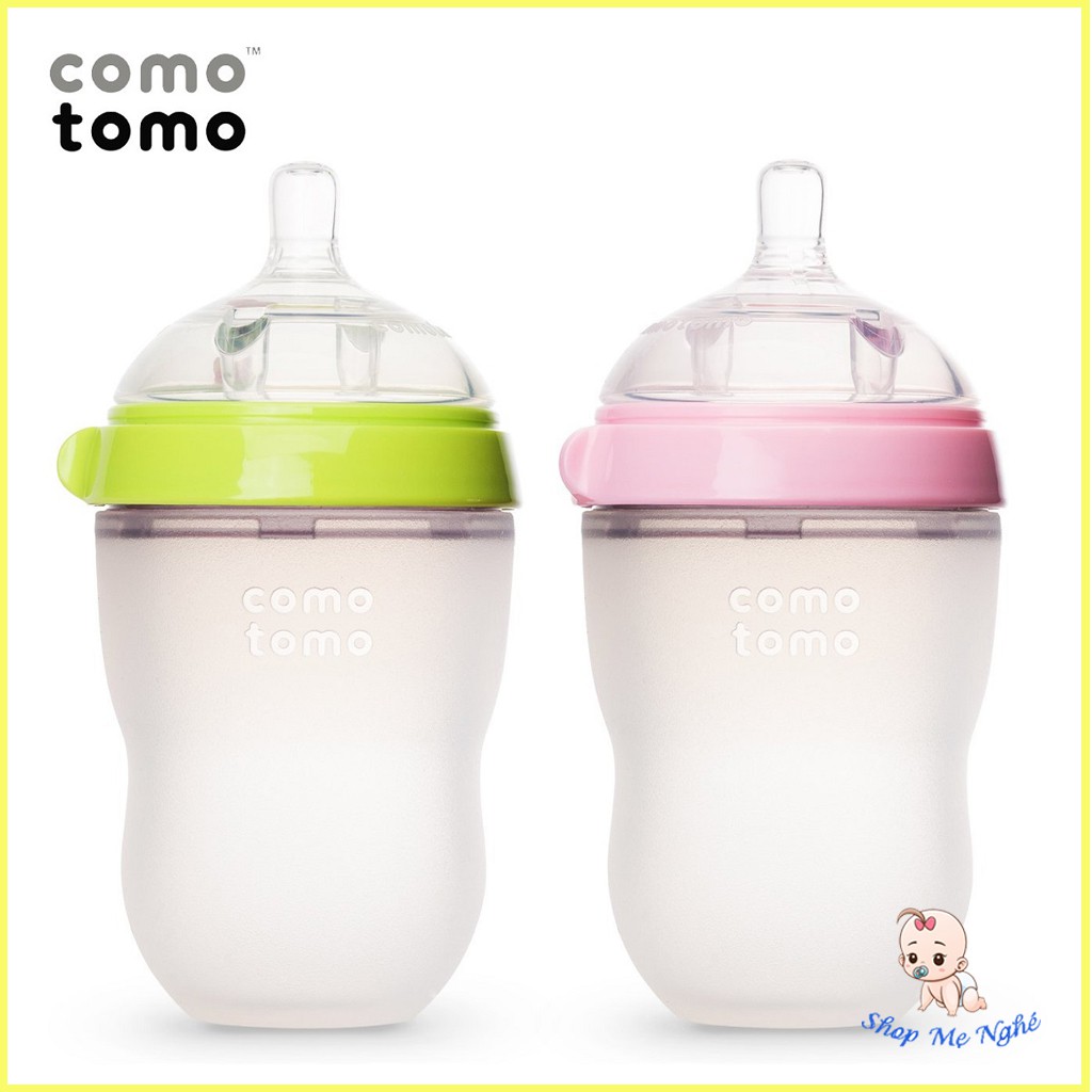 Bình Sữa Comotomo Chính Hãng, Bình Sữa Cho Bé Chống Sặc 250 ml - 150 ml