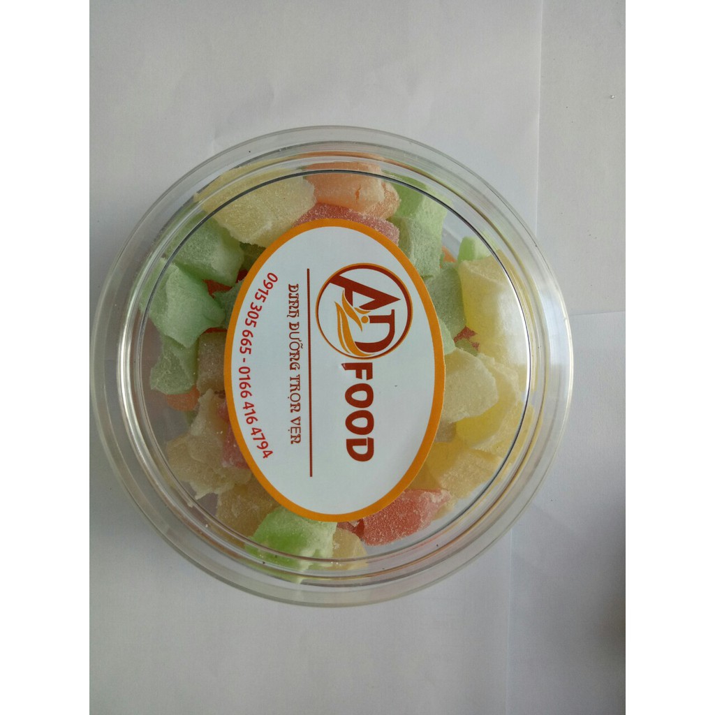 combo gồm 250g kẹo dẻo trái cây và 250g kẹo dâu tằm