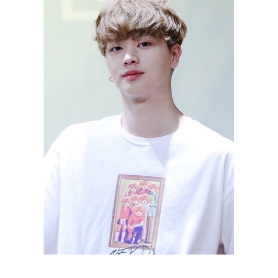 Áo thun Nerdy hình gấu Jisoo BLACKPINK, Taeyeon SNSD, Jungyeon TWICE, Sungjae BTOB, Namjoo APINK, DIA