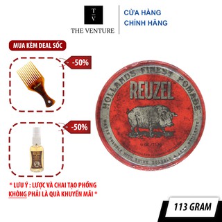 Sáp Vuốt Tóc Reuzel Red Pomade Chính Hãng - Pomade Heo Đỏ