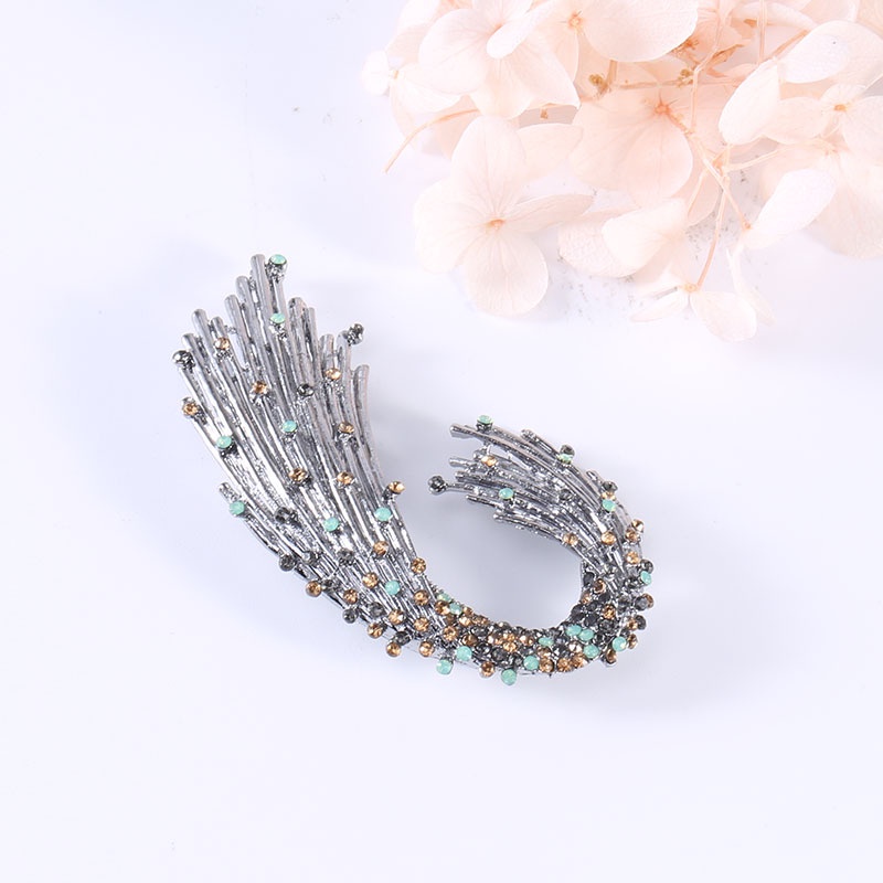 Ghim Cài Áo Hình Dạng Không Đồng Đều Phong Cách Baroque Cổ Điển Thời Trang Dành Cho Nữ