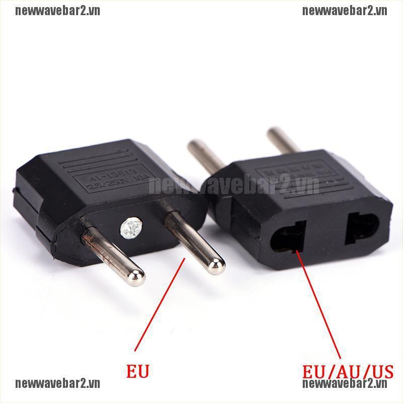 Bộ 2 Đầu Chuyển Đổi Nguồn Điện Us Au Eu Sang Eu Chuyên Dụng