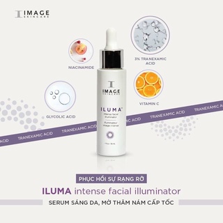 Serum mờ nám trắng da  Image Skincare Iluma Intense Facial Illuminator 30ml và mini 7.4ml