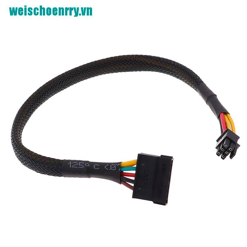 Weis♪Cáp Nguồn HDD SSD 6 Pin Sang SATA 15Pin Cho dell 3668 3667