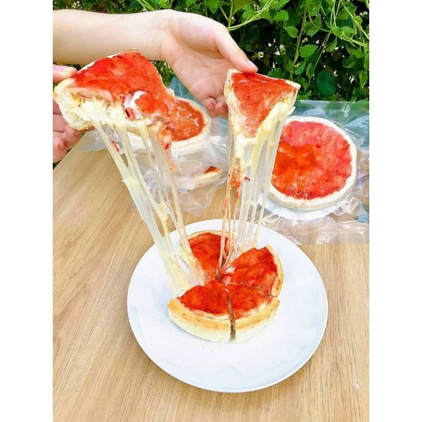 Bánh Pizza Chicago Nhân Nhồi Siêu Ngon [FREE SHIP]TỪ ĐƠN 50K, [Loại Đặc Biệt] Hàng Ngon Nhà Làm