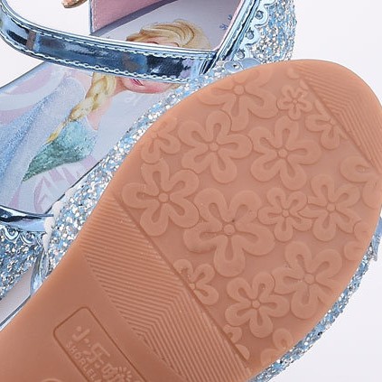 Children Princess Shoes Frozen Elsa Fashion Kids Girls Leather Soft Bottom Crystal Shoes