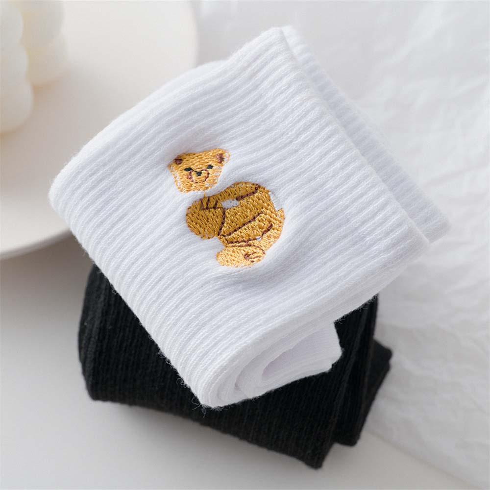 Vớ Thêu Hình Gấu Thời Trang Trẻ Trung Cho Nữ